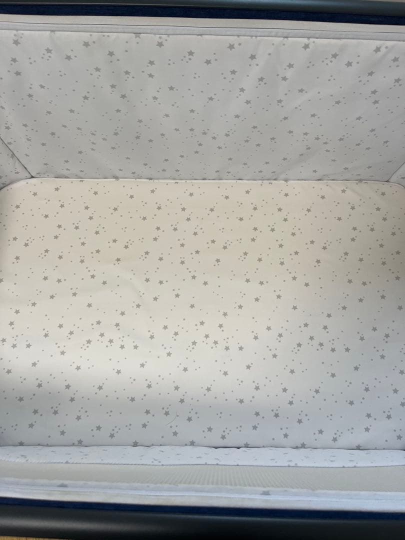 HZDMJ ベビーベッド ネイビー