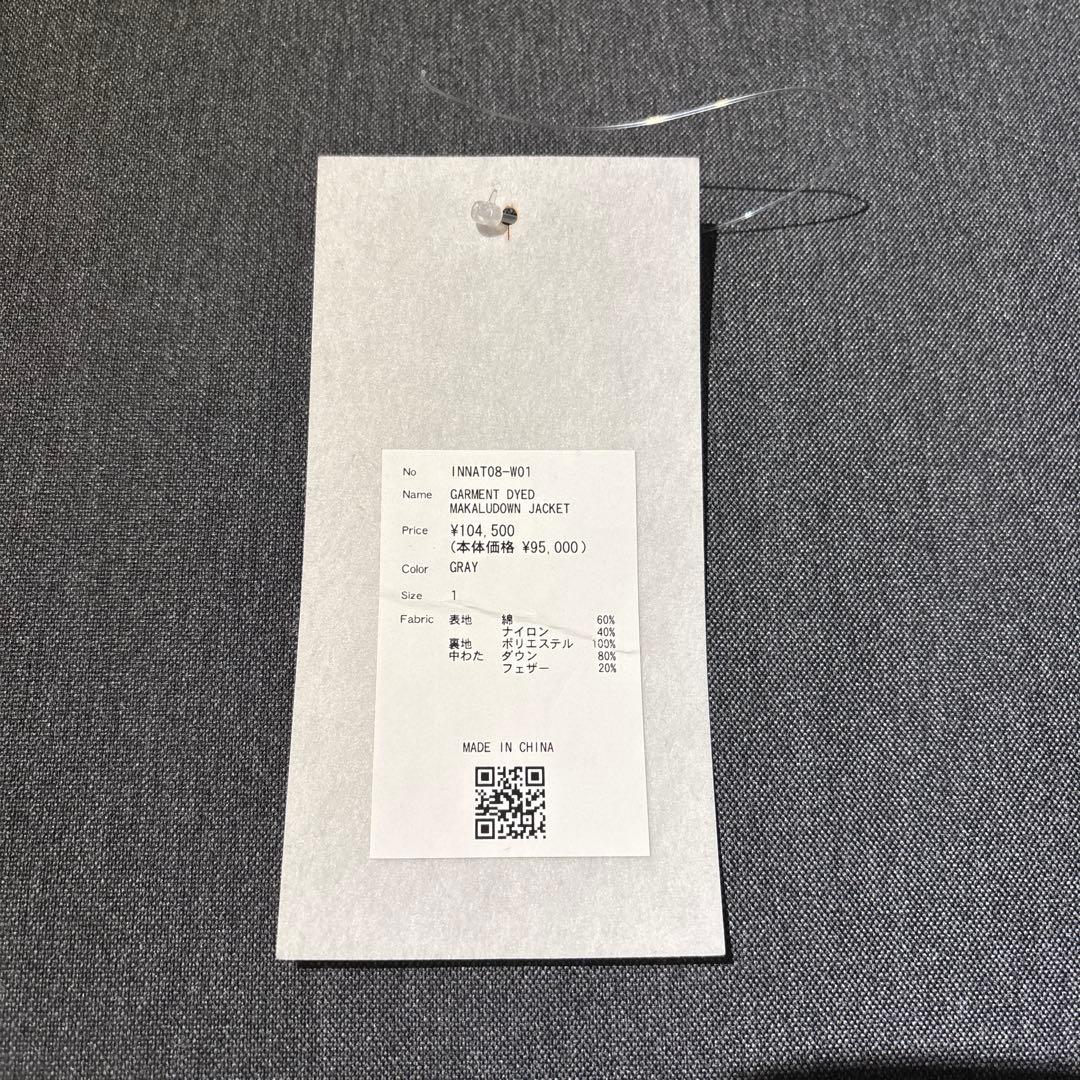 INNAT WILDTHINGS コラボダウン　グレー