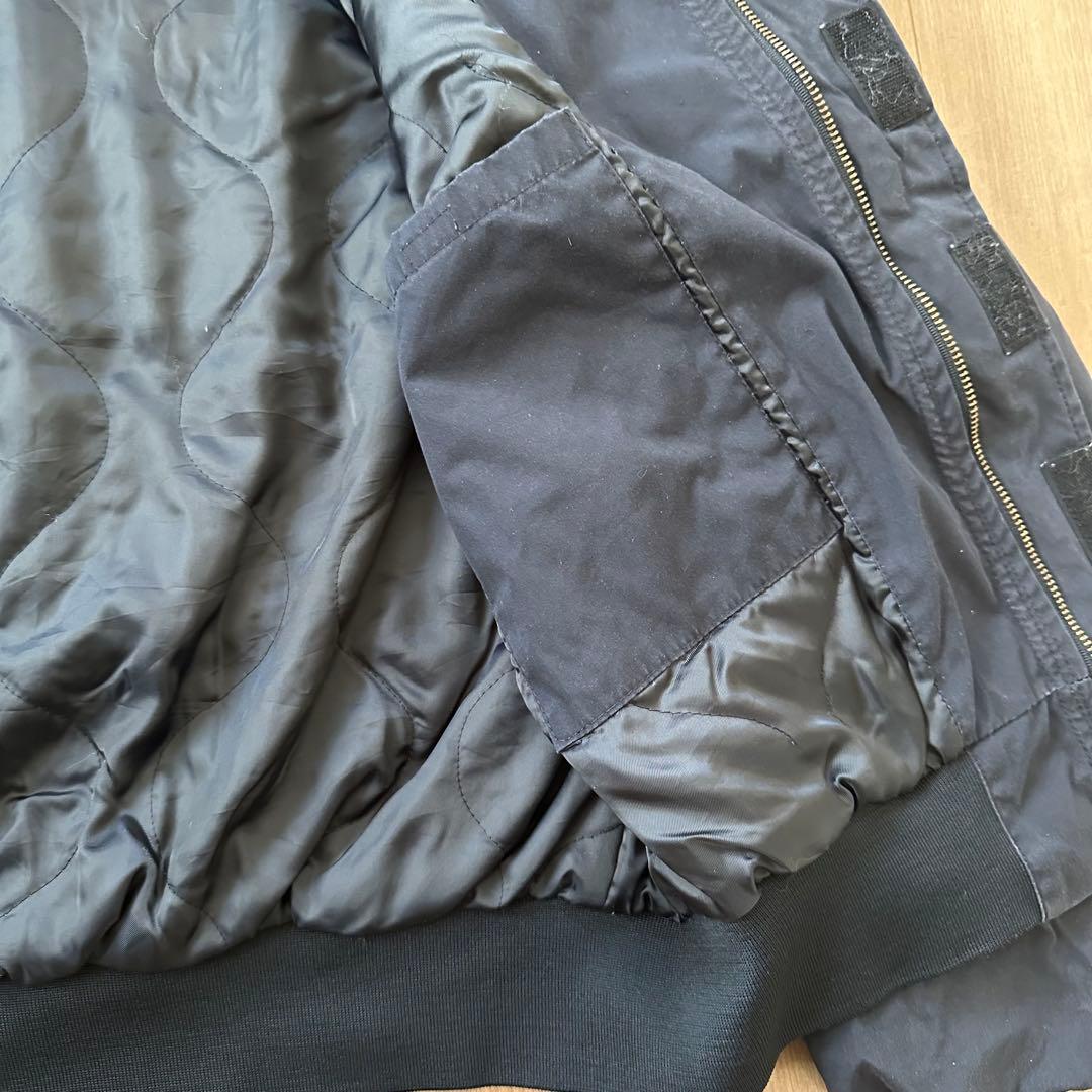 【状態良好】97s U.S.NAVY UTILITY JACEKT ブラック L