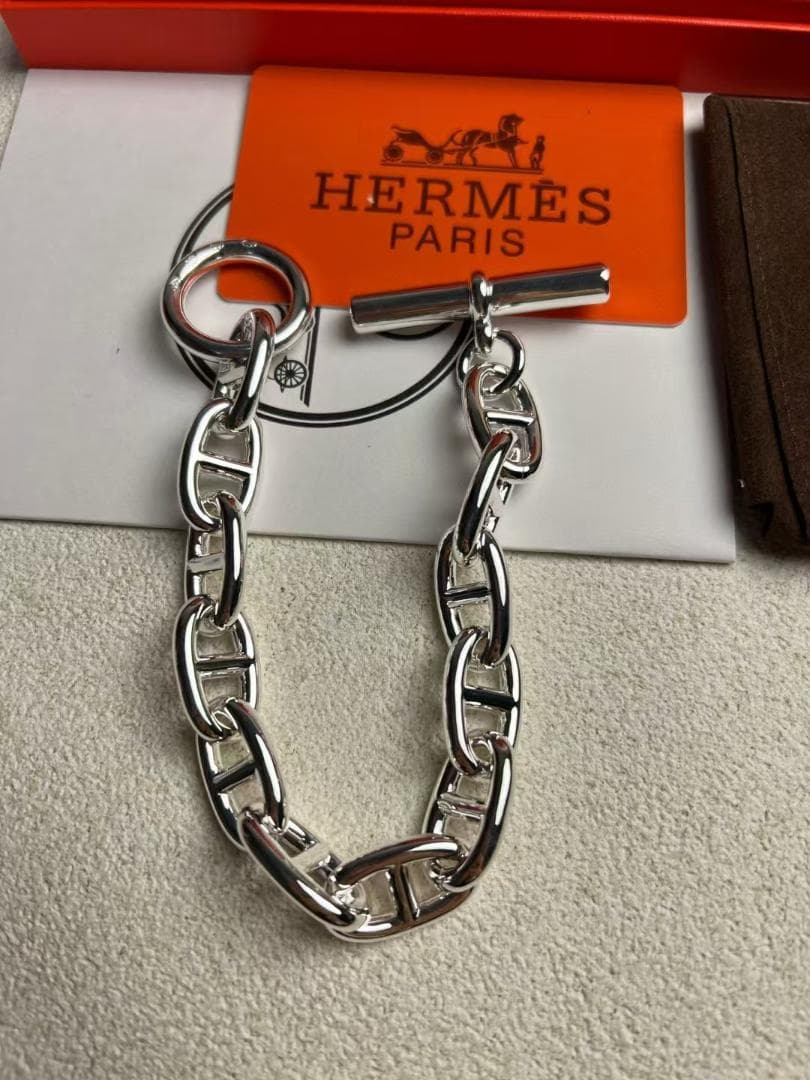 エルメスHERMES シェーヌダンクル ブレスレットTGM 12コマ