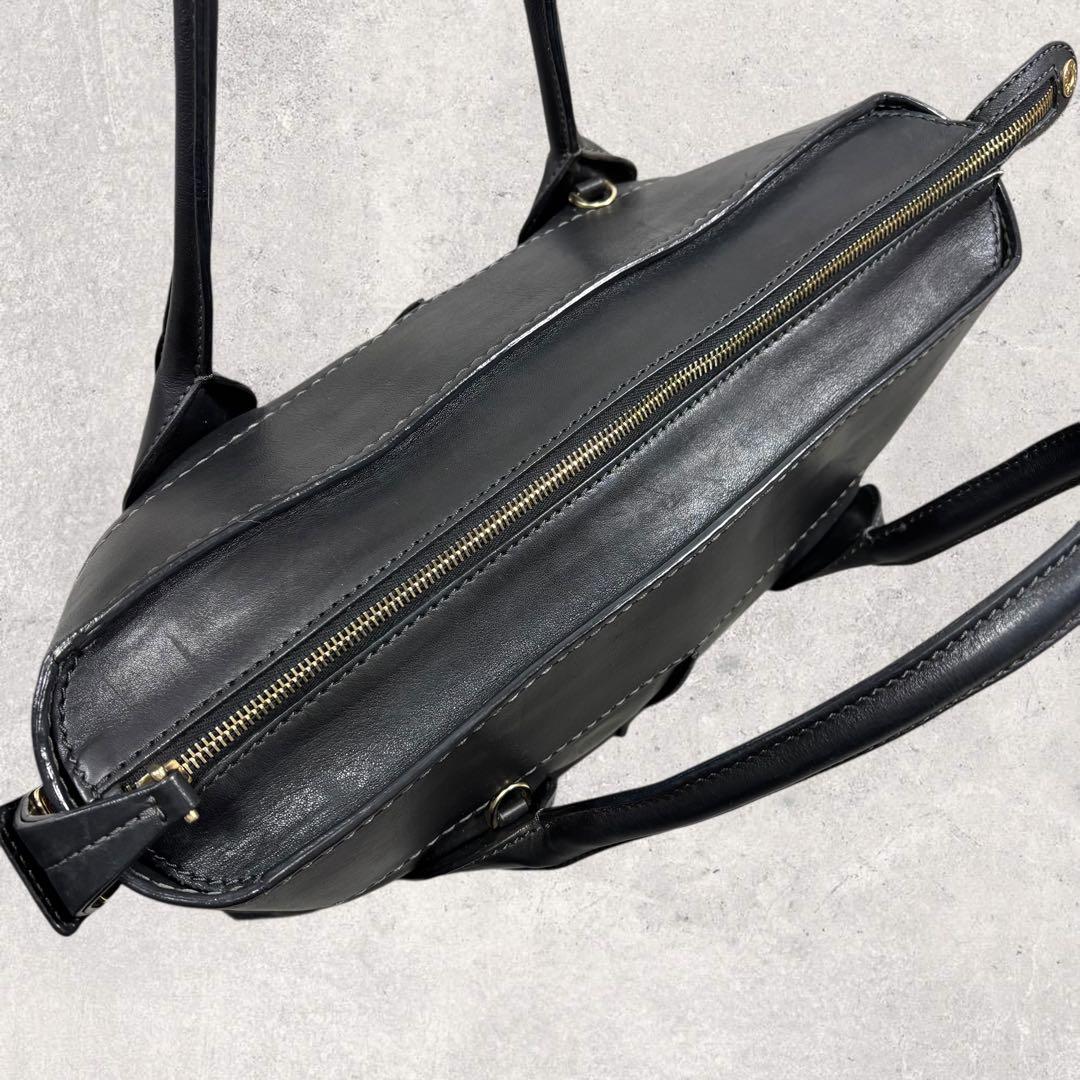 ひろちゃんTOD'S トッズ Dバッグ ハンドバッグ レザー 黒 ゴール