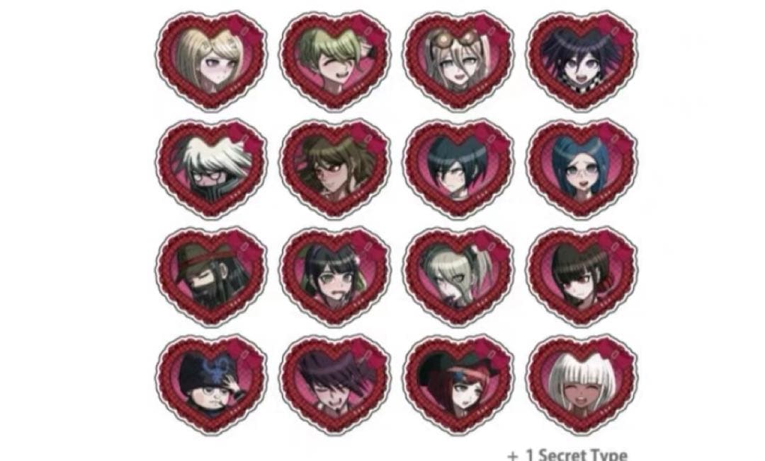 ダンガンロンパ　ハート型アクリルバッジ　vol.3