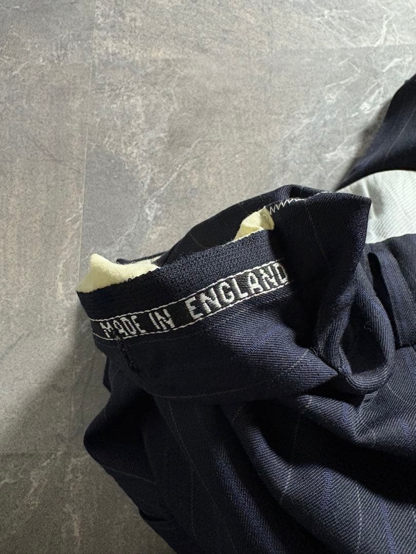 パンツ 60s Vintage pin stripe wide wool slacks