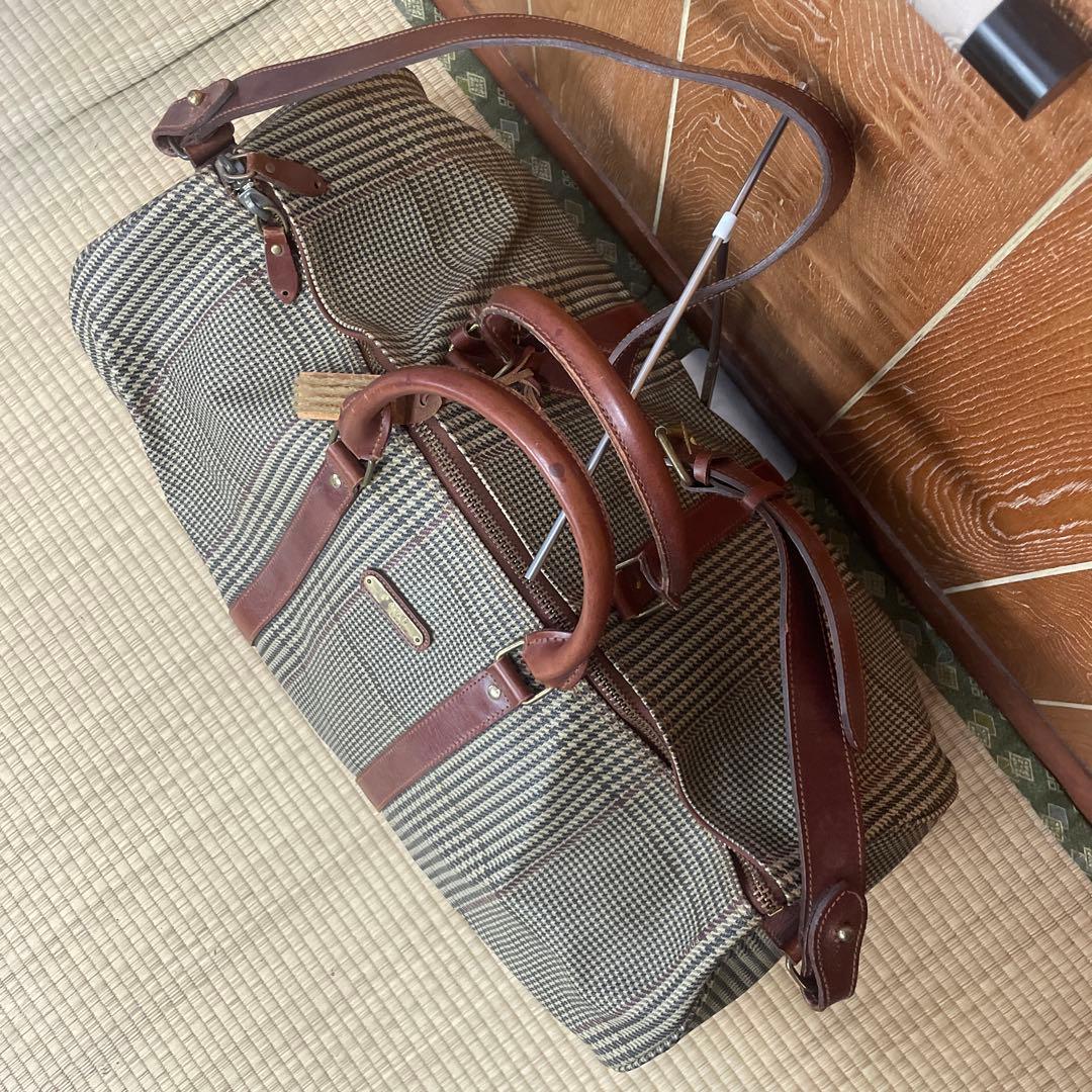 RALPH LAUREN ラルフローレン 2way 千鳥格子　ボストンバッグ