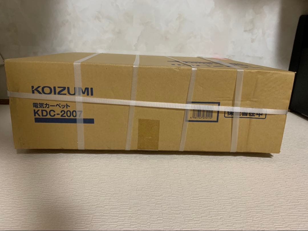 新品未使用　コイズミ 電気カーペット KDC-2007 2畳　カバー1枚付