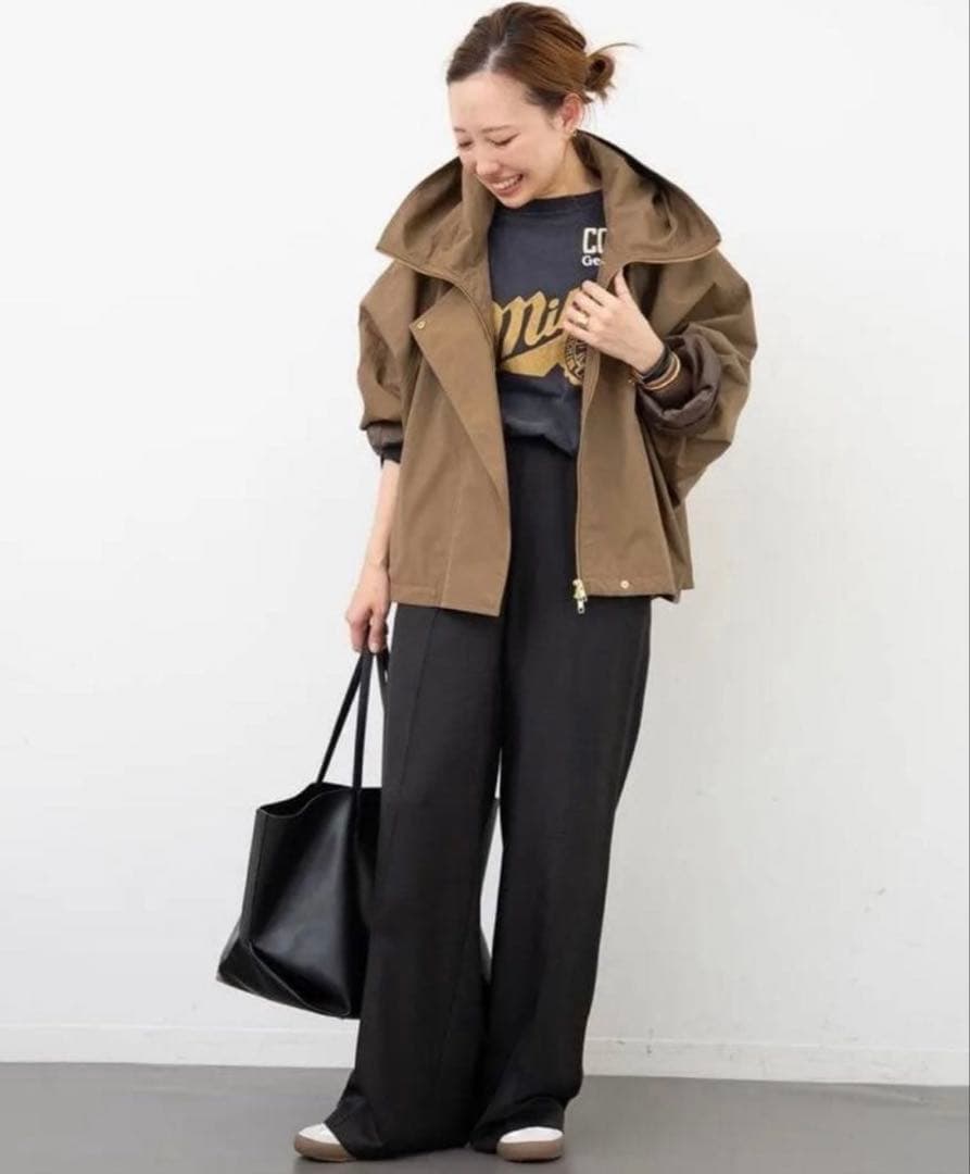 ドゥーズイエムクラス【LIBERADD/リベラド】 フーディーブルゾン キャメル