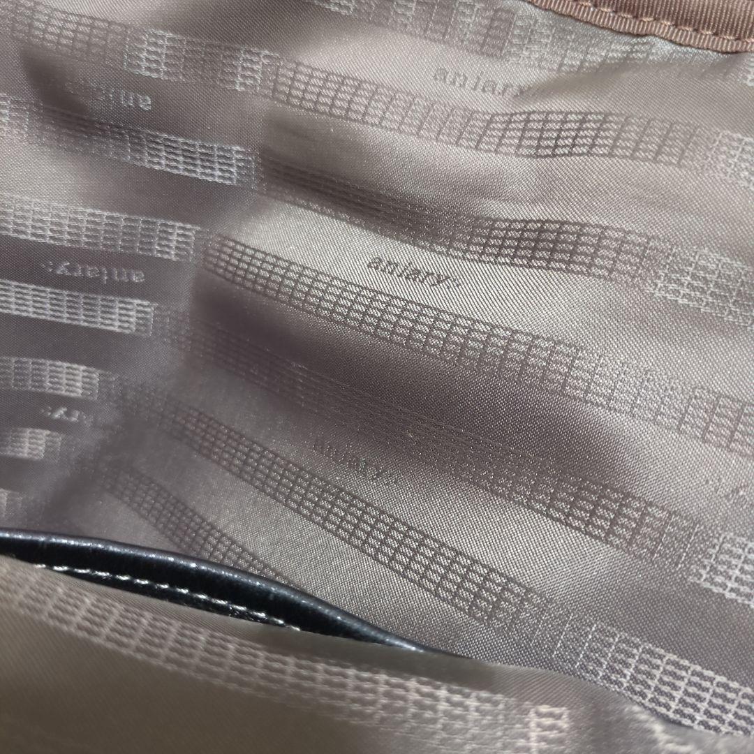 aniary ビジネスバッグ ブリーフケース クロコ型押し トート 本革 黒