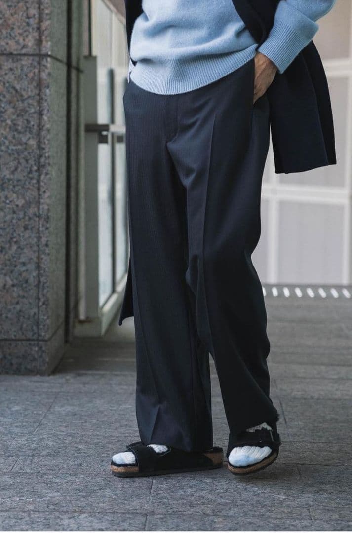 ets.materiaux ceremony pants チャコール