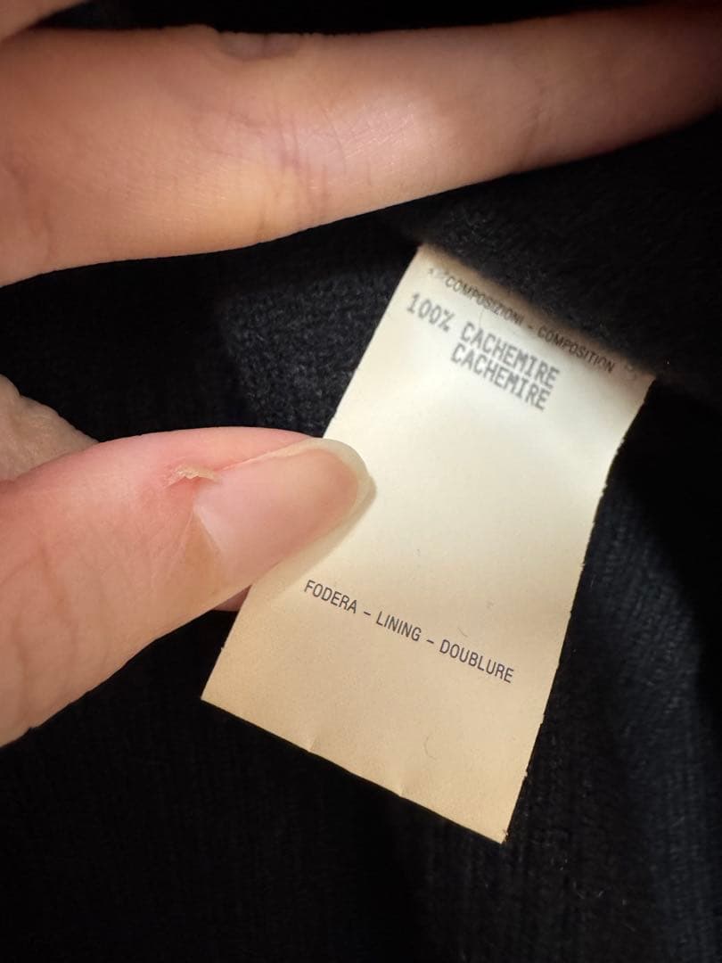 ヴィンテージ　グッチ　アンサンブル　トップス　カシミア　ブラック