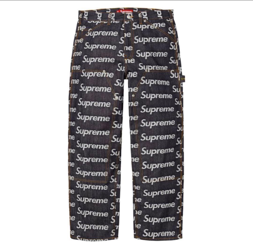 黒*汰様 Supreme Jacquard Logos Double Knee