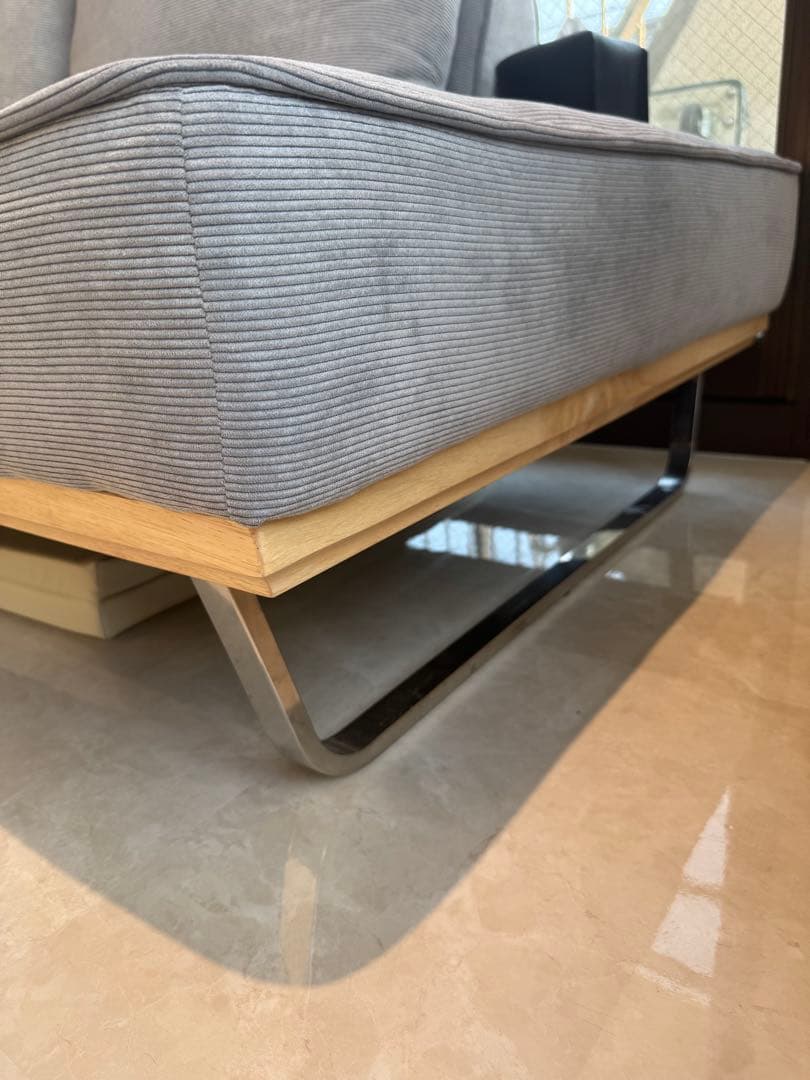 激安‼️送料込み‼️美品 ファブリックコーデュロイカウチソファー2人掛け 3人掛け