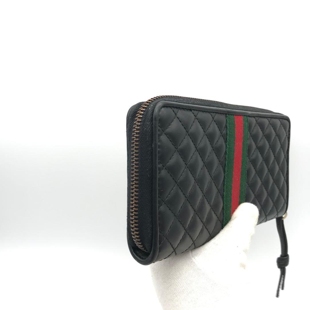 正規品　新品同様　グッチ財布　グッチggマーモント グッチ花柄　キルティング