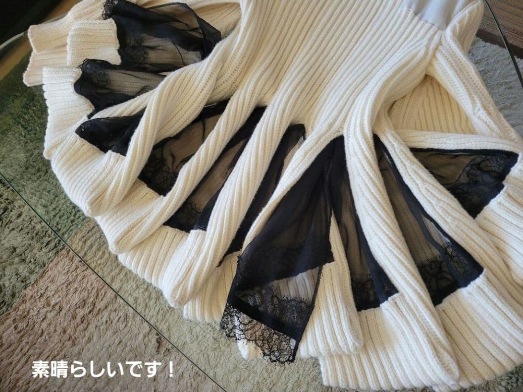 sacai 美品 224,000円 カットアウトドレス ワンピース サイズ1