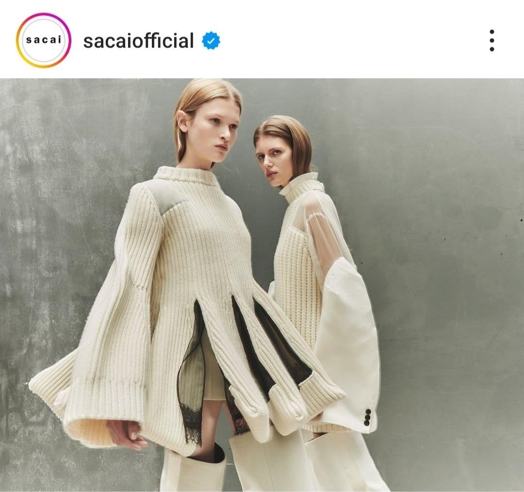 sacai 美品 224,000円 カットアウトドレス ワンピース サイズ1