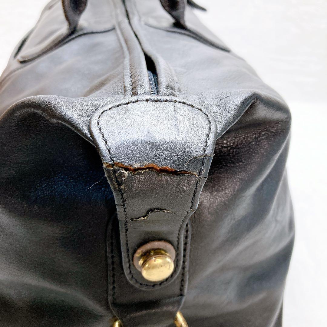 ✨良品✨COACH オールドコーチ 2wayボストンバッグ ブラック レザー 黒