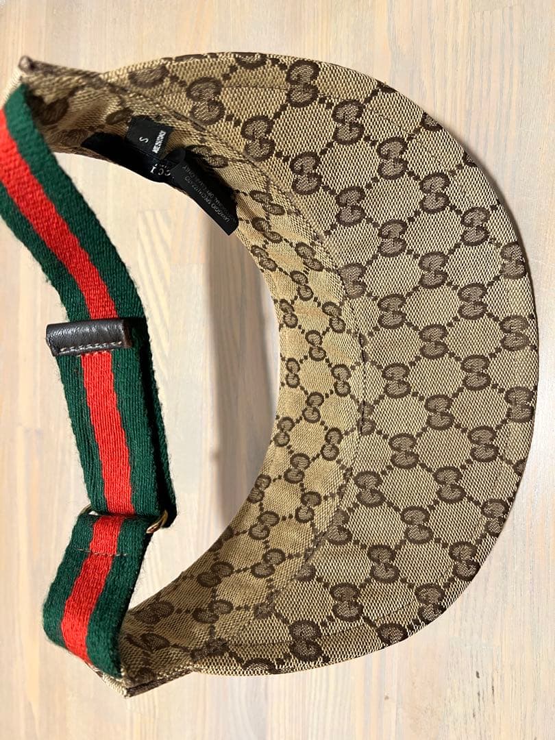 Gucci グッチ GGパターンサンバイザー　サイズS 男女兼用