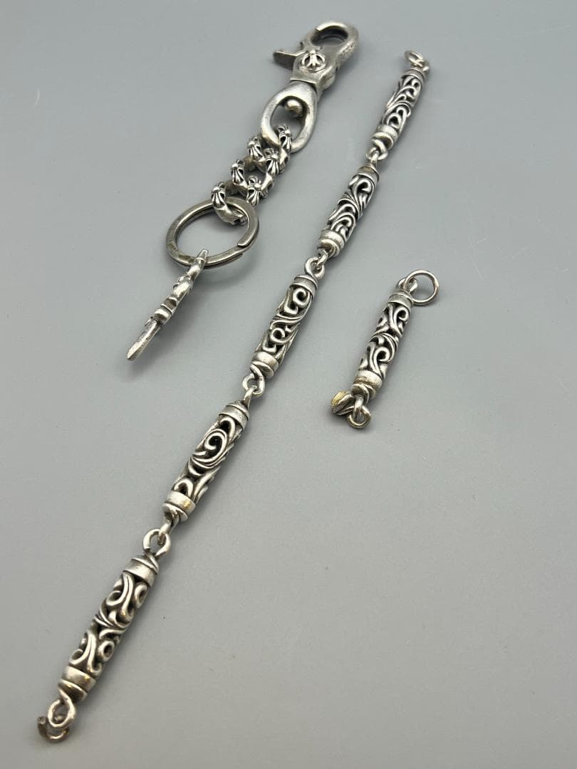 素早い対応させていただきます！　シルバー925 ローラーウォレットチェーン