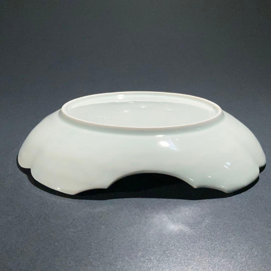 伊万里金襴手馬図変形皿　江戸　古伊万里　金直し　R0917w1ダH