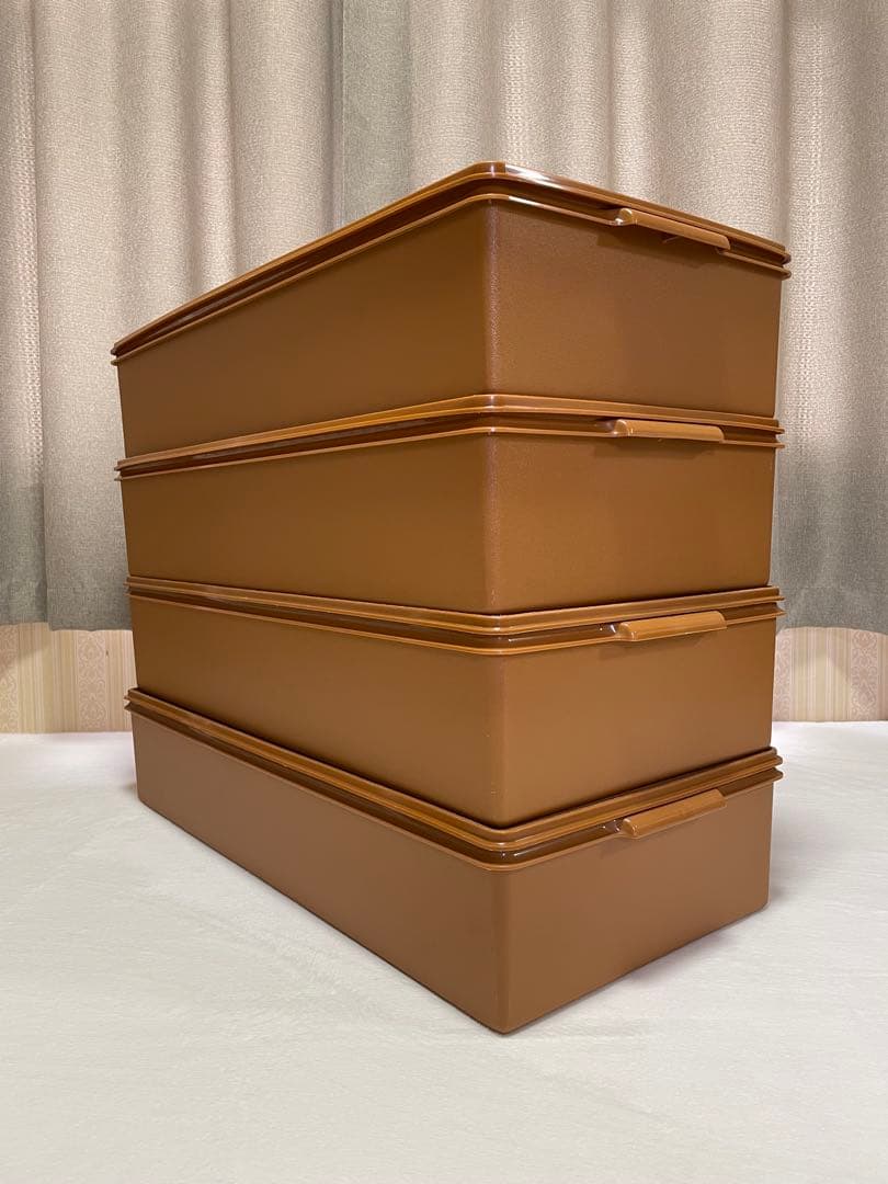 美品/4個セット/タッパーウェア/ロングスーパーケース/衣装ケース/収納①