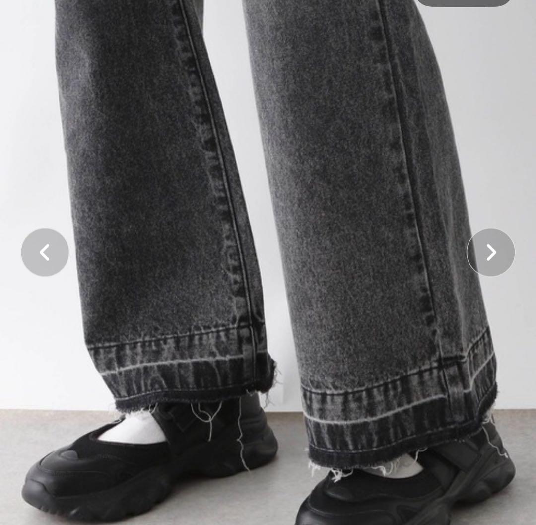 レプシム　新品タグ付グレー オーバーサイズ デニムジャケット　美品デニムパンツ