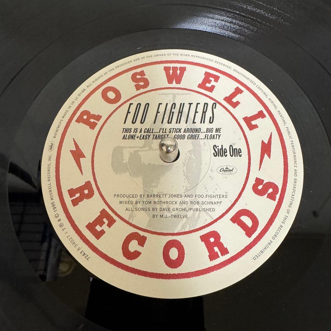 Foo Fighters デビューアルバム UK盤オリジナルレコード