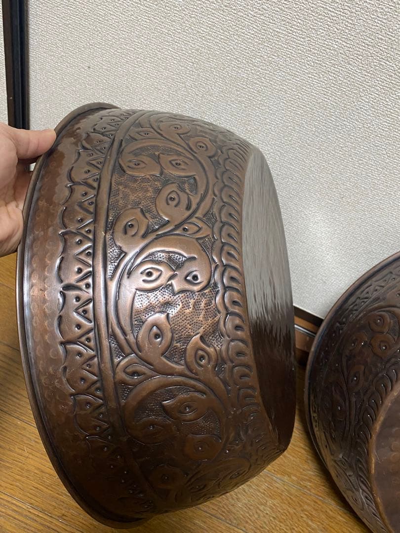ココバリ真鍮製フットバスボウル2点セット