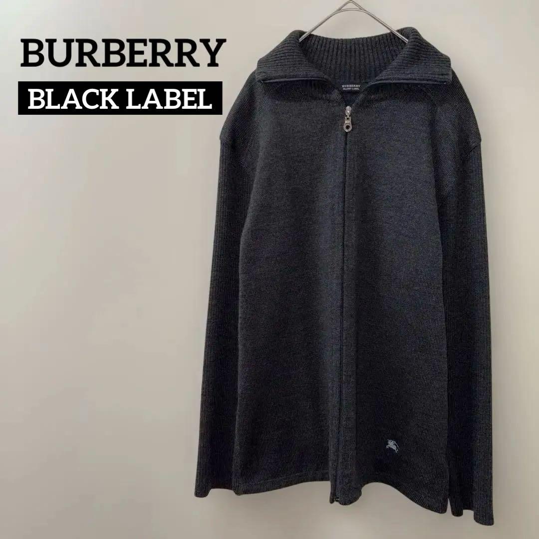 BURBERRY BLACK LABEL ドライバーズニットジャケット