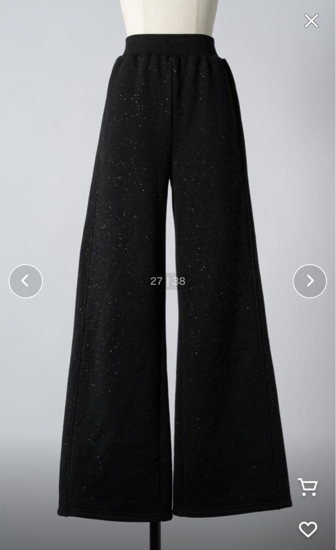 Lallana ラメココジップアップフーディー　セットアップ