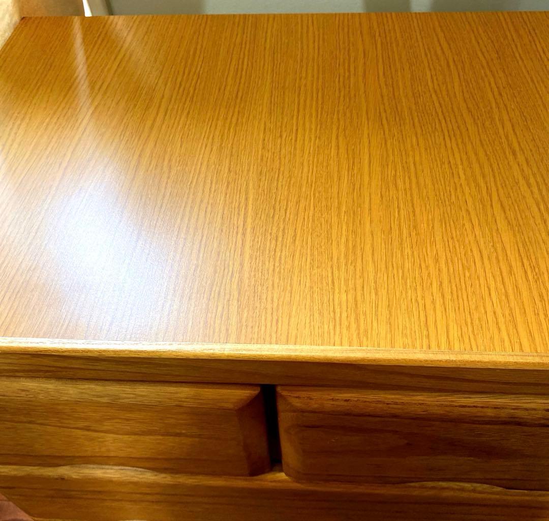 ナチュラルウッド 5段チェスト桐タンス