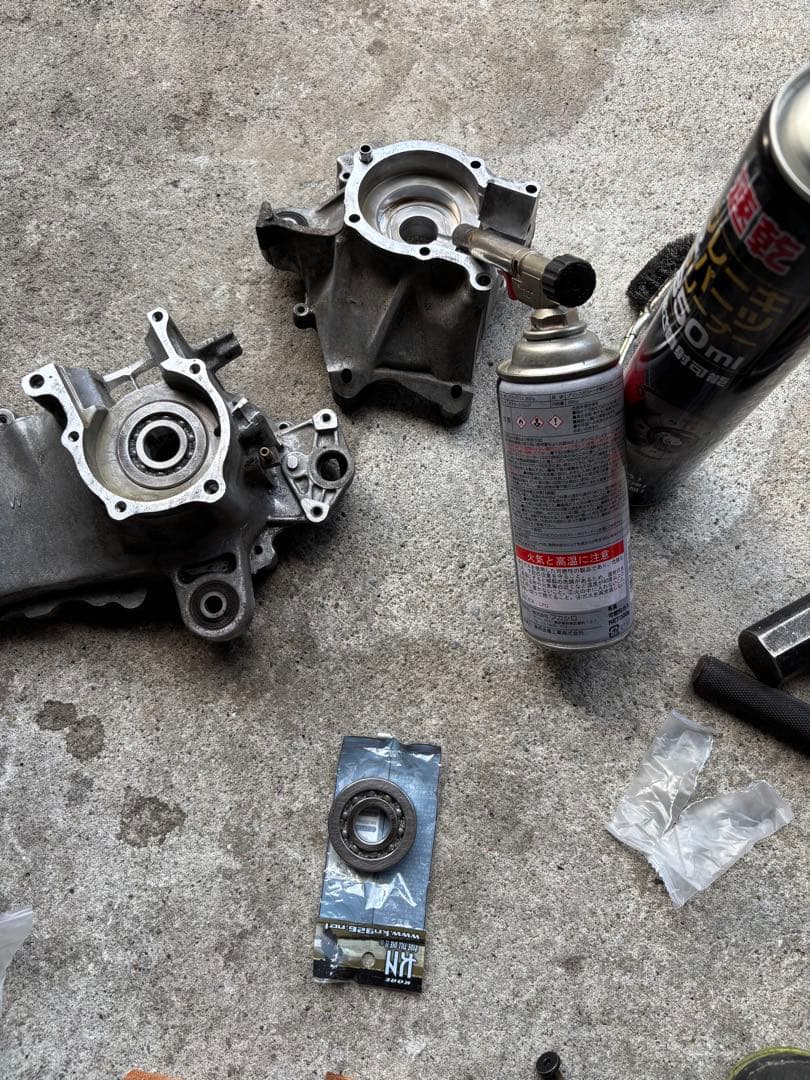 スーパーディオ　AF27・AF28 クランクベアリング交換済みエンジン。