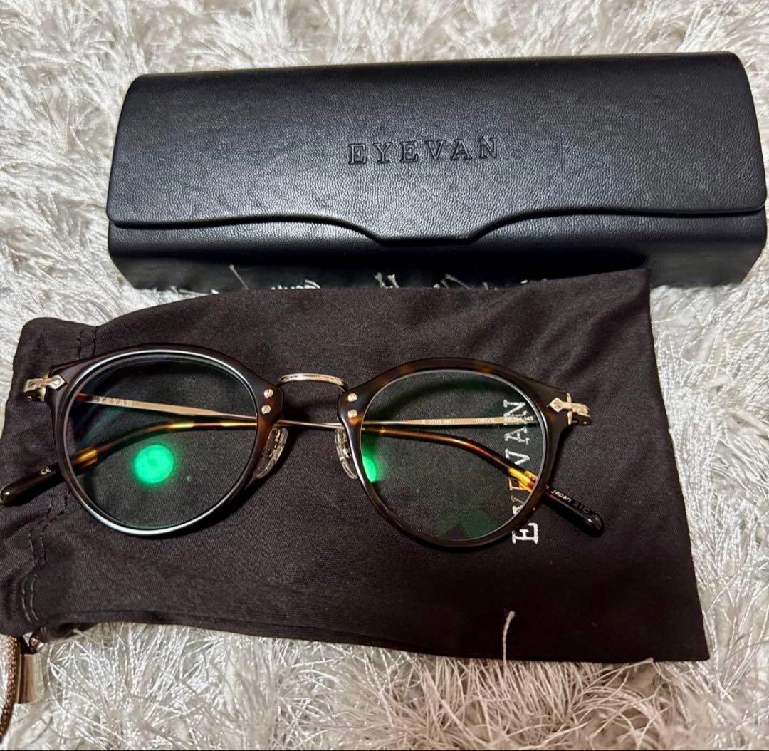 EYEVAN ラウンドフレームメガネ E0505