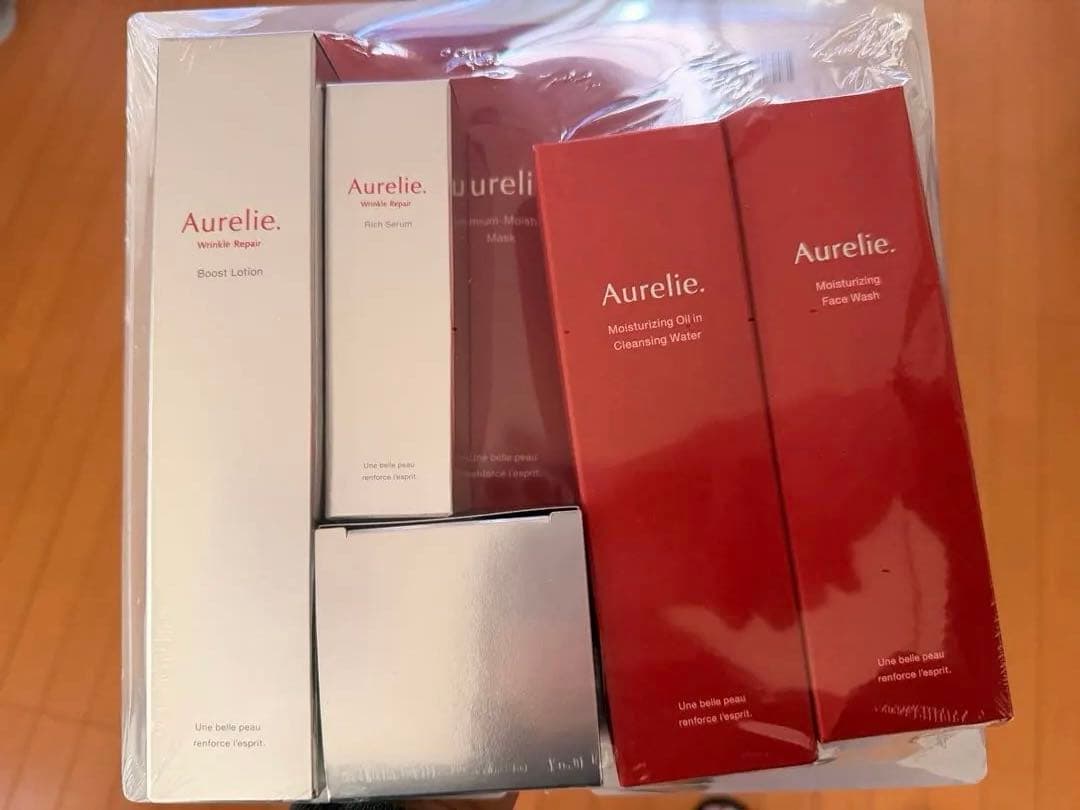 未開封　Aurelie プレミアムエイジング集中ケア5点セット　マスク１枚付き