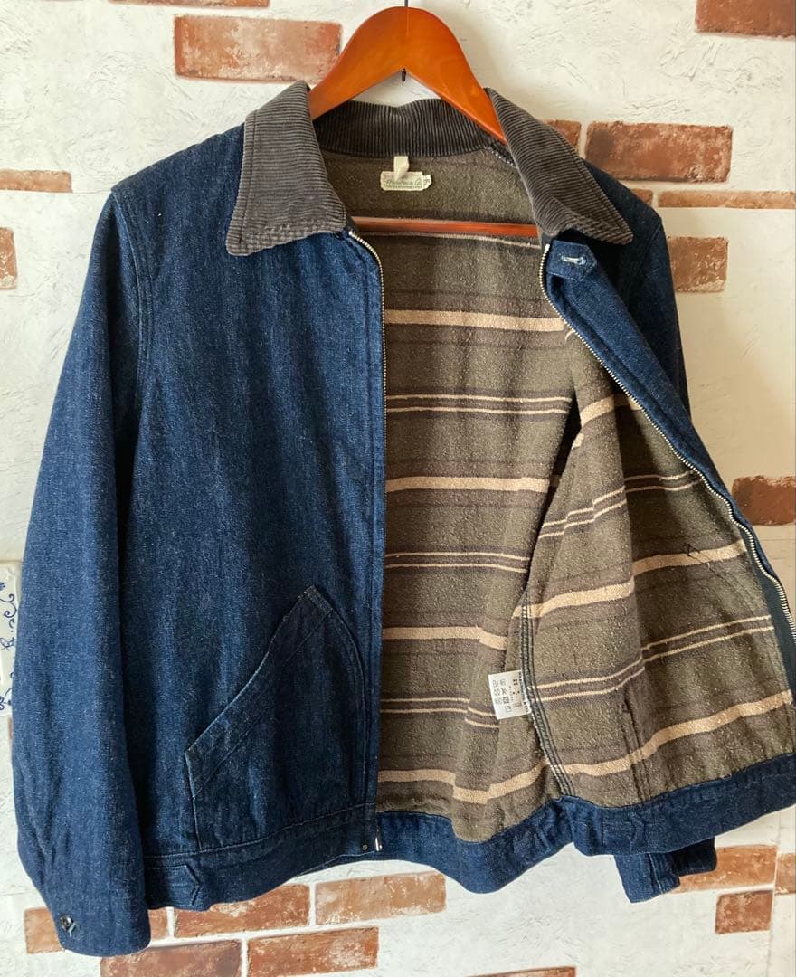 ウエアハウス　TALONジップアップ デニムジャケット2149ブランケット38M
