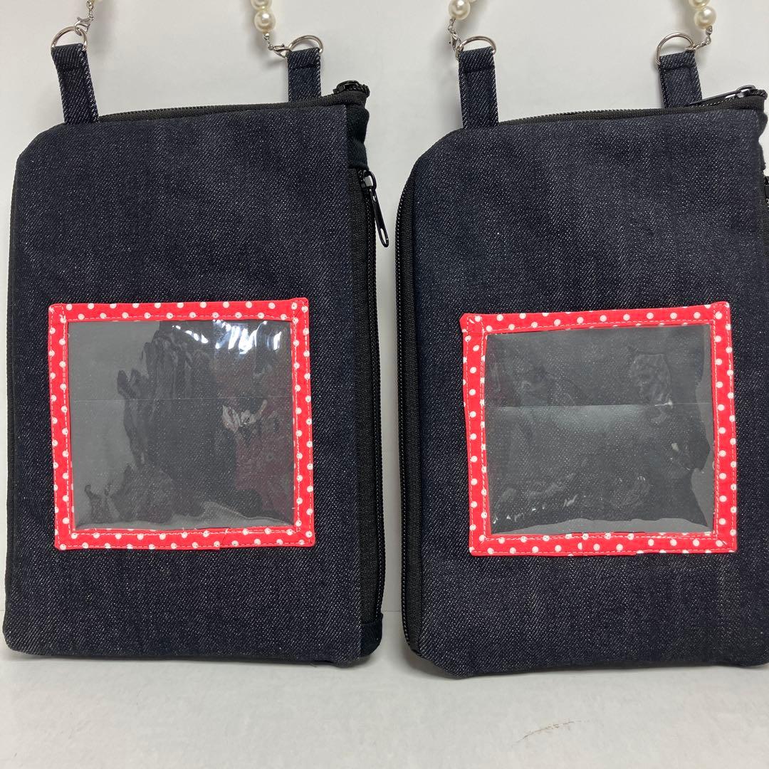 マチャ抹茶様　ボディバック　通院手帳サコッシュ　チワワ　トイプードル