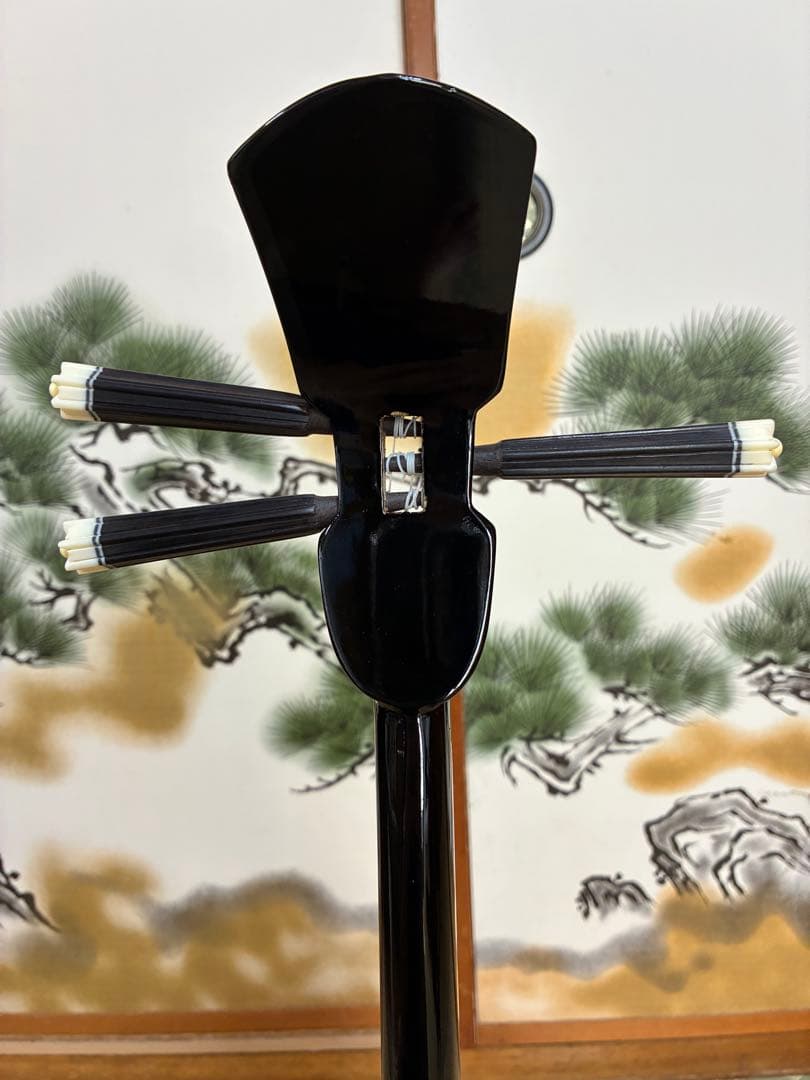 沖縄三線！貴重！知念大工型！本蛇皮！本張り！【一枚張り】⑦⓬