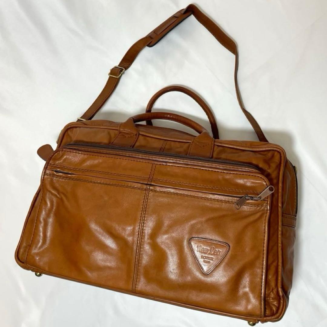 【希少】ポーター ボストンバッグ オールレザー 2way 大容量 ブラウン