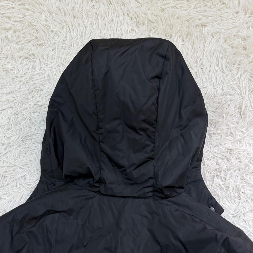 17452✨プラダスポーツ L ラバーロゴ ナイロンパーカー ブラック