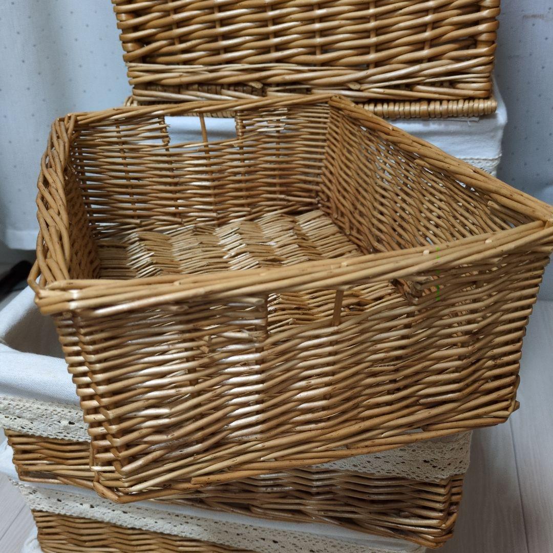 最終価格！　メルカド　バスケット　カゴ　かご　8個セット　籐籠