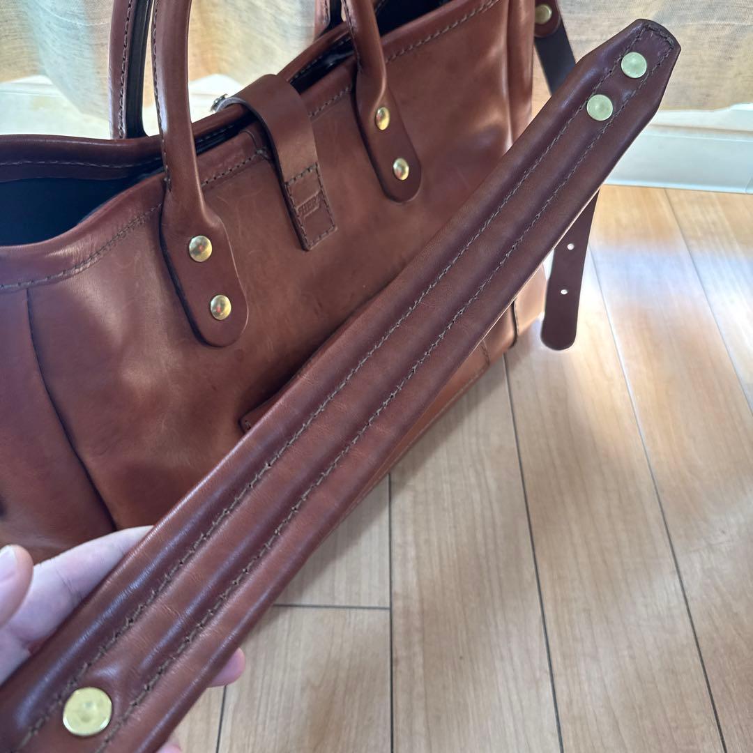 HERZ 横型2wayトートバッグ T-146 チョコ セミオーダー品