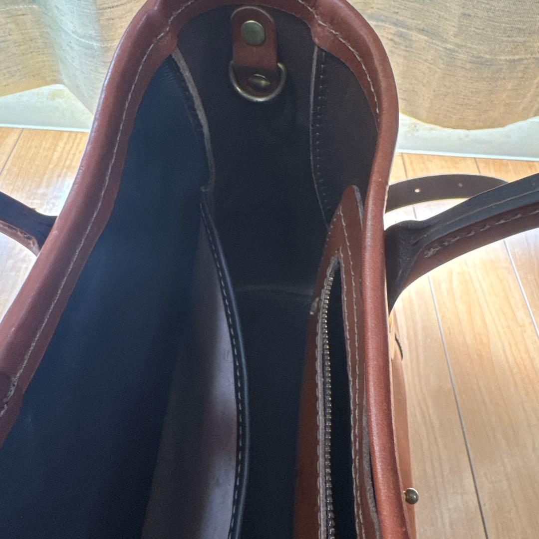 HERZ 横型2wayトートバッグ T-146 チョコ セミオーダー品