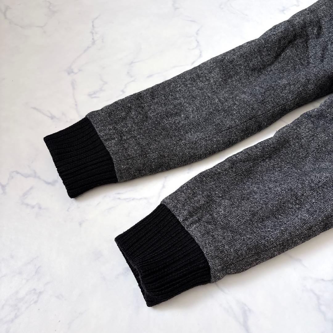 【FRED PERRY】ウールキルティングジャケット　刺繍ロゴ　ハイネック　L