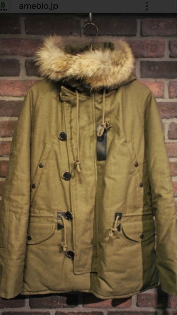 極美品　The Calee ミリタリージャケット リアルコヨーテファー