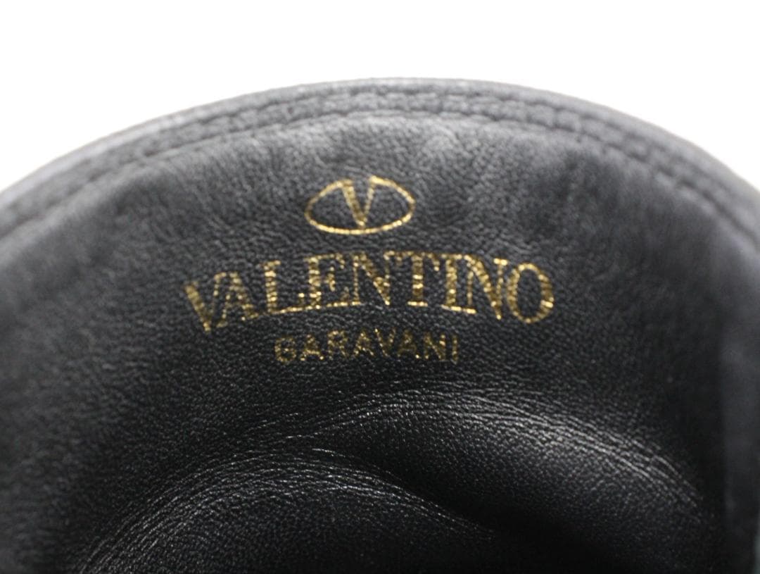 ▲ヴァレンティノガラヴァーニ プラットフォーム スタッズショートブーツ