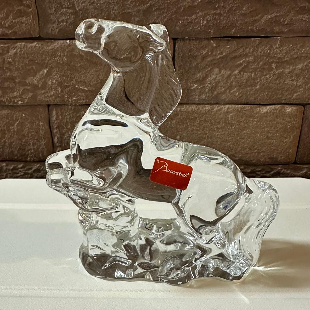 Baccarat （バカラ）馬クリスタル置物（箱なし）