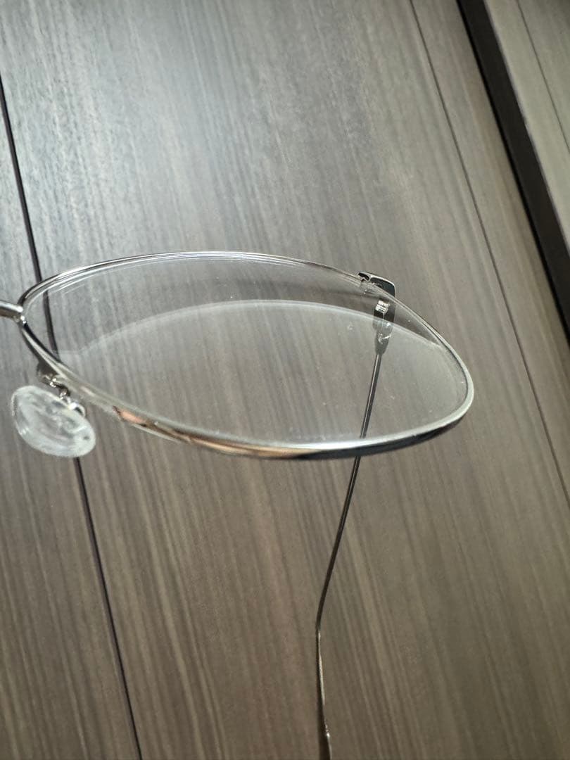 キムへキム KIMHEKIM シルバー メガネ パール付き ドロップ