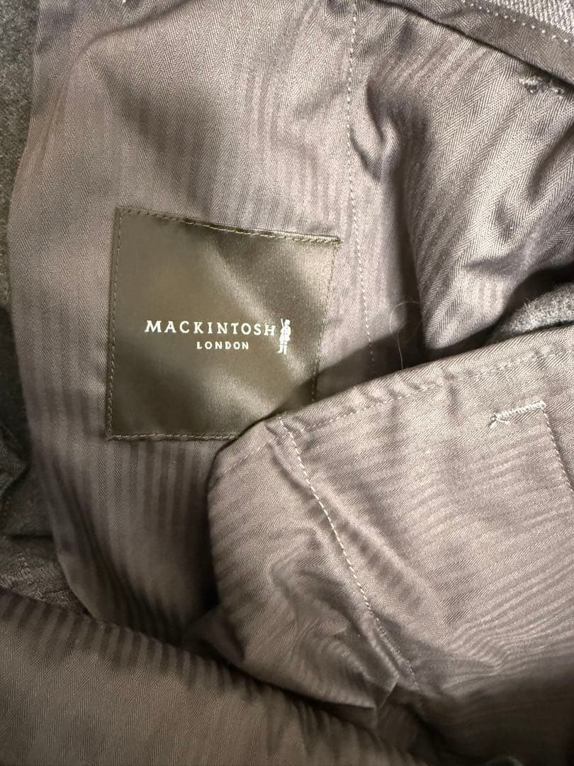 新品未使用☆マッキントッシュ 裏起毛ストレッチパンツ ライドグレー82（M）