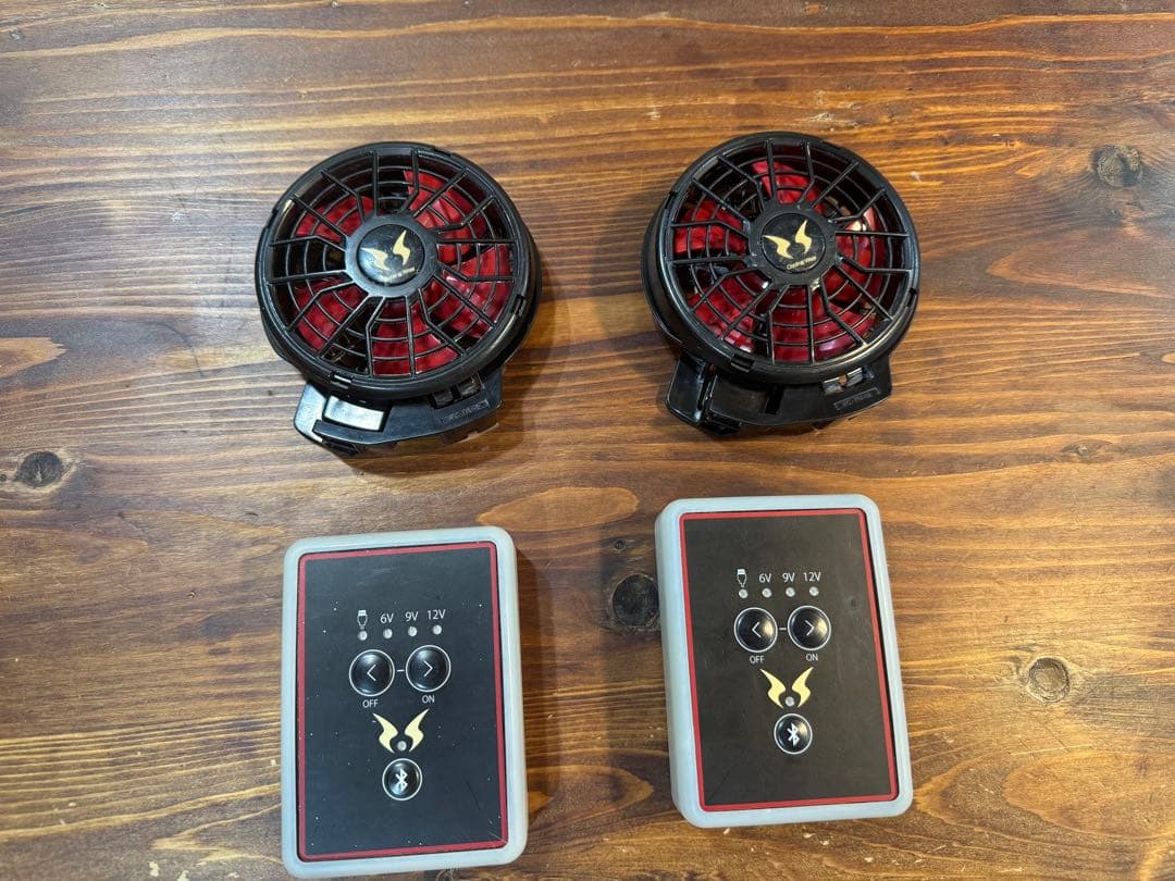 サンエス　空調風神服　ファン　バッテリー×2個セット