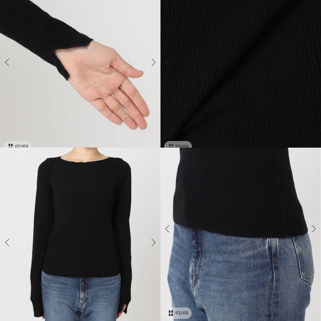 新品　Plage super100s Jersey boat/N プルオーバー