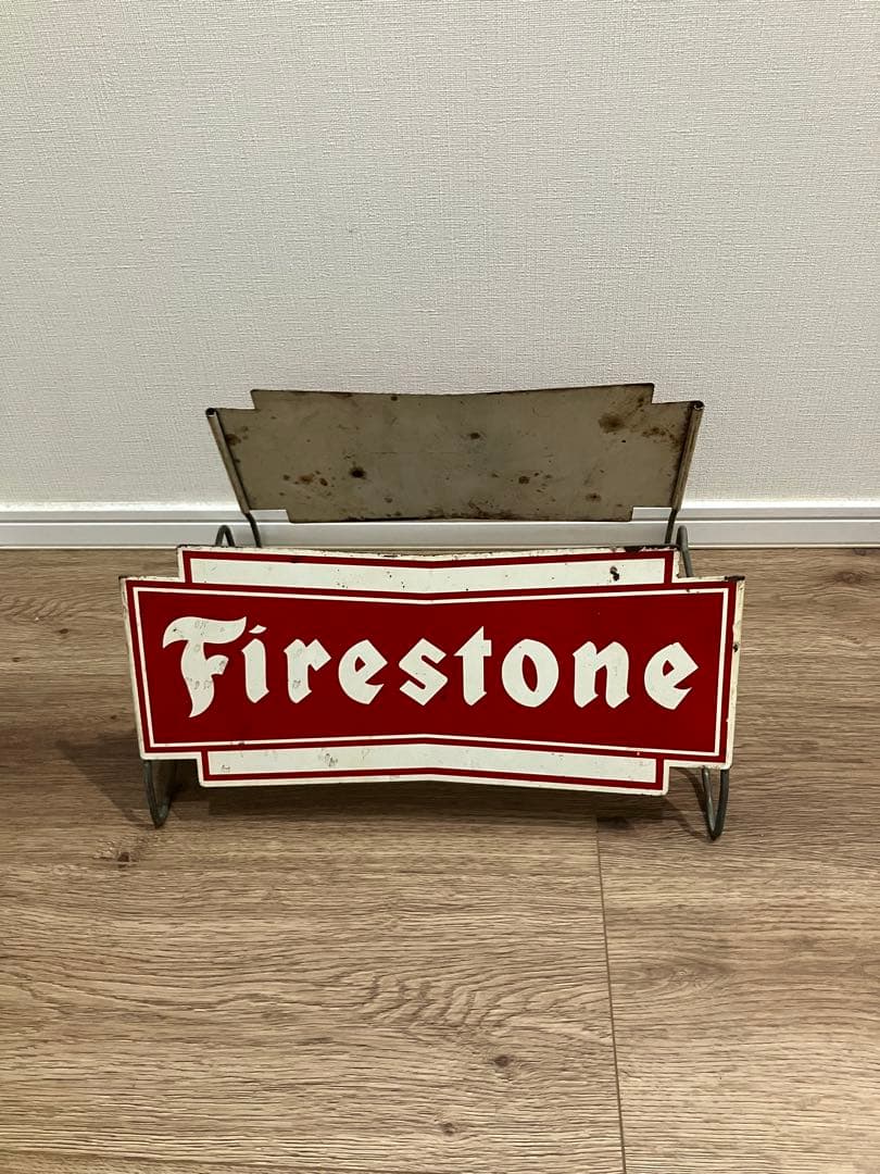Firestone レトロ金属サイン