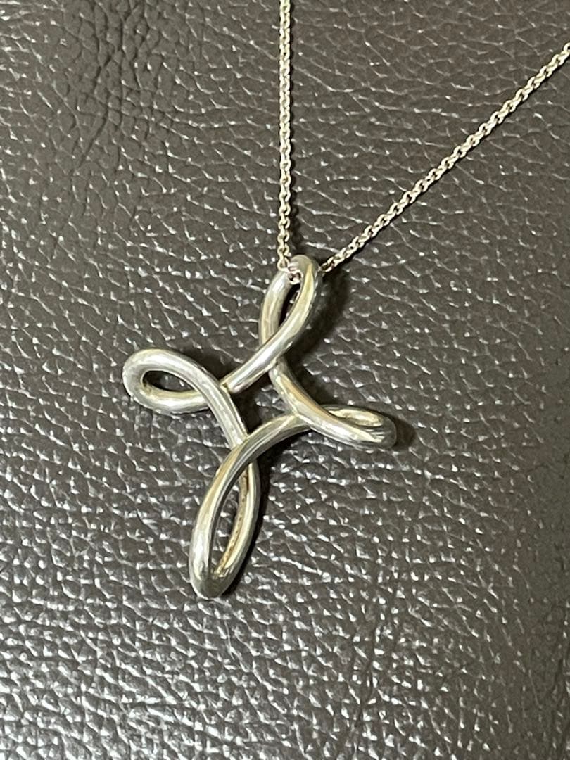 ティファニー　インフィニティクロスネックレス　シルバー925 ラージ